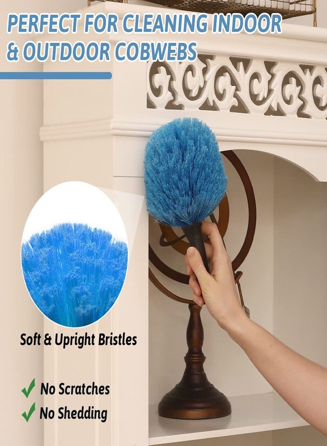 MAYKI 20 Foot Cobweb Duster with Extension Pole 2 PCS, Webster Cobweb Duster for High Ceilings/Corners, Spider Web Brush with Pole for Outdoor & Indoor Web Cleaning, Outdoor Cobweb Brush Kit by MAYKI - Image 3