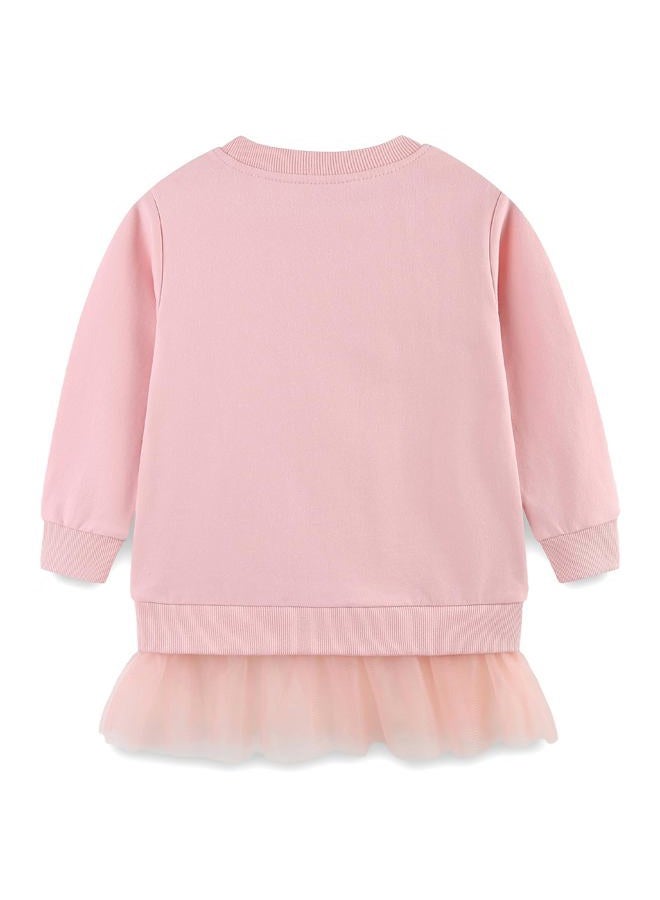 Bumeex 100% Cotton Toddler Girl's Cute Cartoon Long Sleeve Sweatshirt Clothes Clothing Outfits 2-7Y, A07#ballerina Mouse, 7 years - Image 2