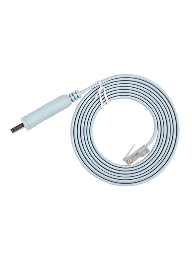 كابل كونسول USB لأجهزة راوتر سيسكو أزرق فاتح - Image 3