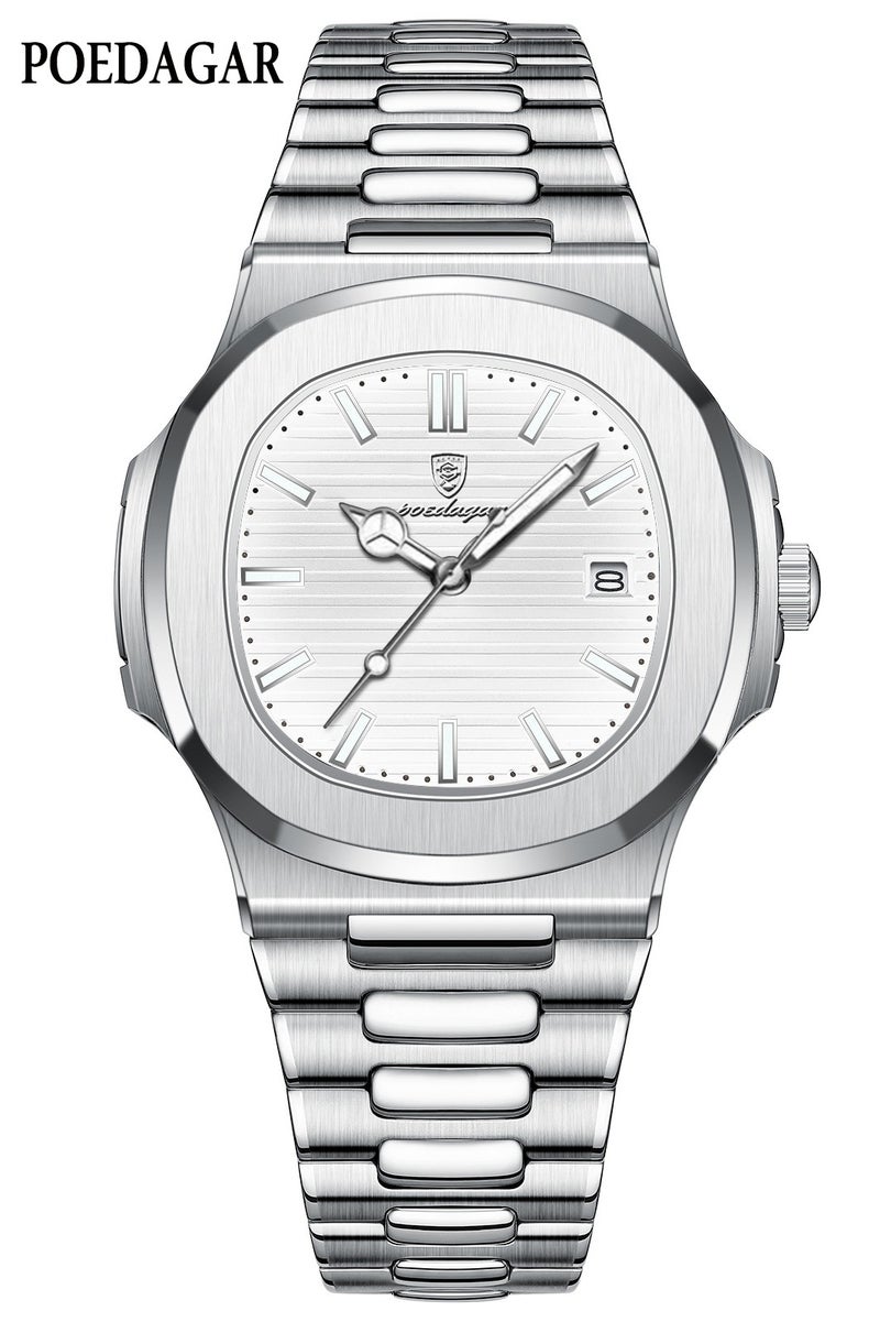 POEDAGAR Man Watch Waterproof Luminous Men's Watch Quartz-41mm - Image 1