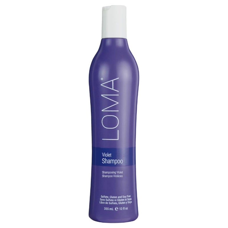 Loma Hair Care Violet Shampoo, Vanilla Bean/Blood Orange, 12 Fl Oz - Image 1