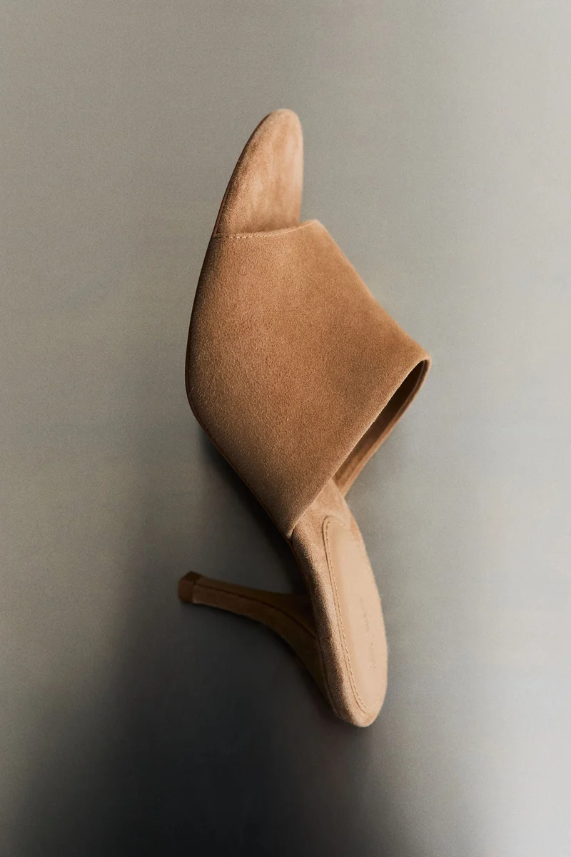 H&M Heeled leather sandals