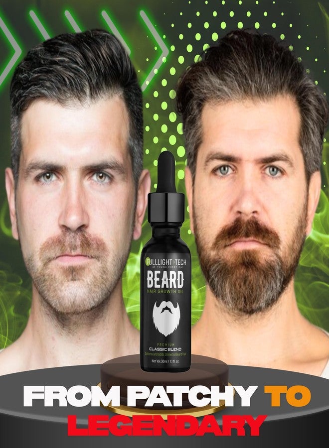 Fulllight Tech Beard Growth Oil for Men Fast Growth 30ml | Best Beard & Mustache Growth Oil | Patchy Beard Fix, Beard Conditioner, Moisturizer & Grooming Care for Soft, Healthy Beard - Image 5