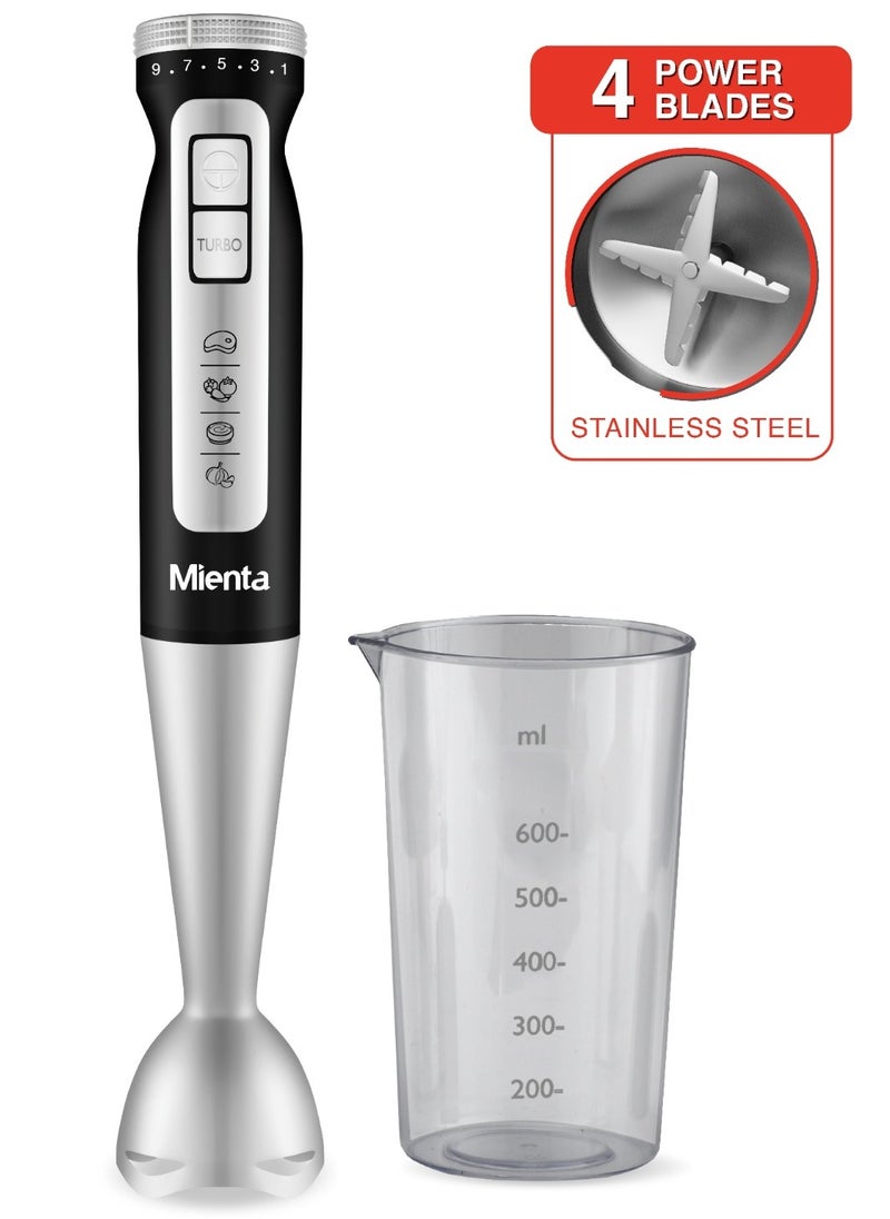 Mienta Hand Blender -Single - 1000W - HB11938A  - Image 2