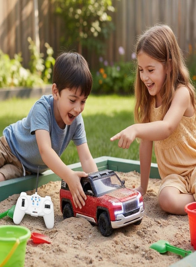 RABRA 1:12 Scale Rechargeable Moka U8 Remote Control Drift Car with EV Power Charge Station | Auto Park, Light & Music for Kids/Childrens Ages 3+, Multicolor - Image 2