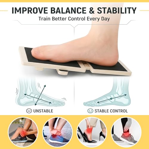 Silbingan Ankle Strengthener Board for Foot & Ankle Stability – Axis Style Balance Board for Physical Therapy & Rehab, Single Leg Training, Ankle Mobility & Strengthening Equipment for Home, Gym & Office - Image 3