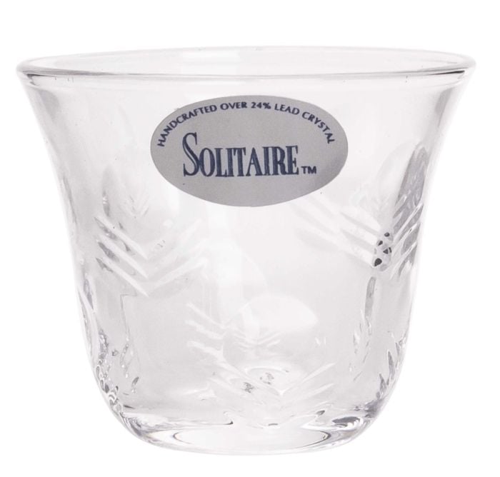 السيف طقم فناجين قهوة كريستال، 6 قطع – نقوش أنيقة، صناعة يدوية هندية