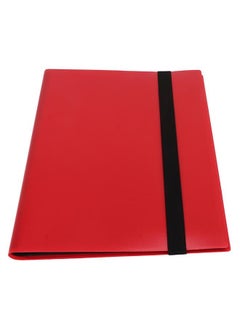 NIBEMINENT 9 Pocket 360 Slots Card Binder Holder Trading Album Folder for Star Baseball Football Sports T116 Red  - Image 1