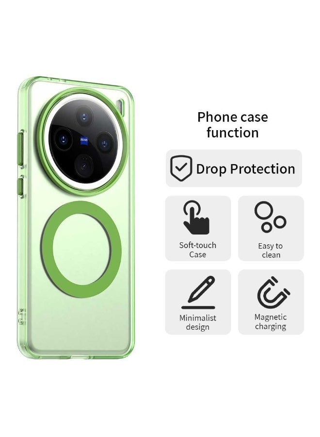 general Compatible with Vivo X200 Pro 5G Case Cover,Supports Wireless Charging,Shockproof Magnetic Phone Case，Compatible with Vivo X200 Pro 5G Case - Image 4