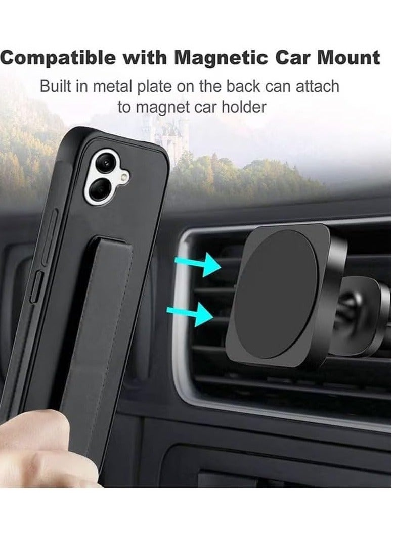 MIGOFAST Samsung Galaxy A06 2024 Case Cover Magnetic Car Mount Kickstand & Holder Premium Silicone Vertical  Horizontal Hand Strap and Grip with Multi Stand for Samsung Galaxy A06 Green - Image 4