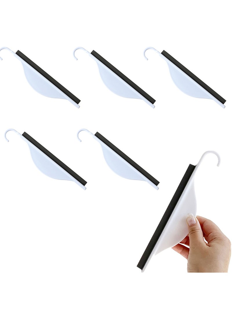 SYOSI Small Rubber Squeegee with Hanging Hook, 5 PCS Silicone Mini Kitchen Countertop Squeegee, Water Wiper Scraper Cleaner Tool for Cleaning Sink, Counter, Tiles, Mirror, Bathroom - Image 1