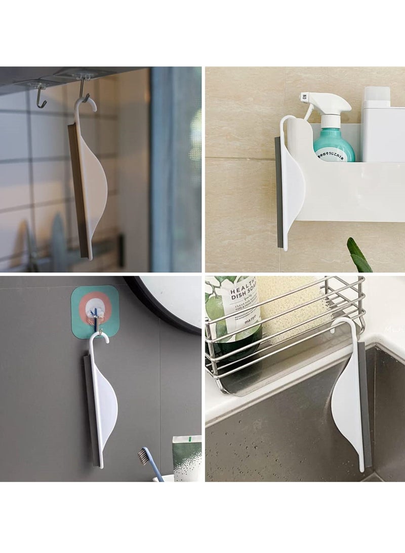 SYOSI Small Rubber Squeegee with Hanging Hook, 5 PCS Silicone Mini Kitchen Countertop Squeegee, Water Wiper Scraper Cleaner Tool for Cleaning Sink, Counter, Tiles, Mirror, Bathroom - Image 5