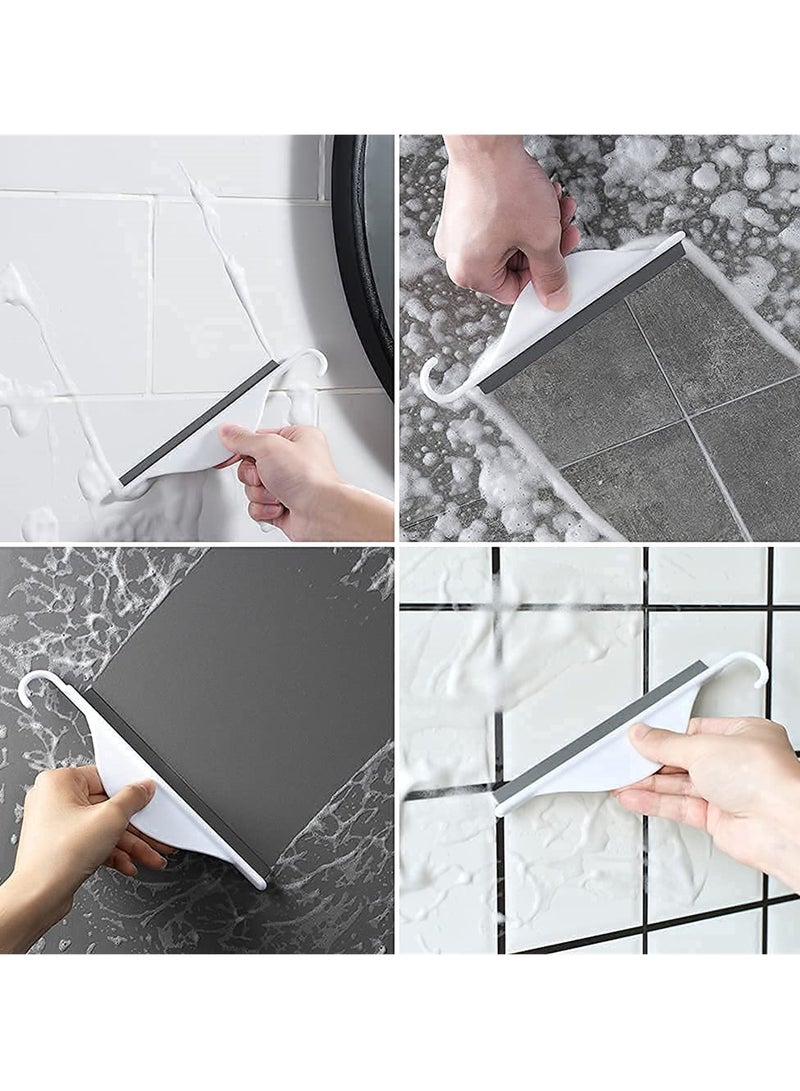 SYOSI Small Rubber Squeegee with Hanging Hook, 5 PCS Silicone Mini Kitchen Countertop Squeegee, Water Wiper Scraper Cleaner Tool for Cleaning Sink, Counter, Tiles, Mirror, Bathroom - Image 4