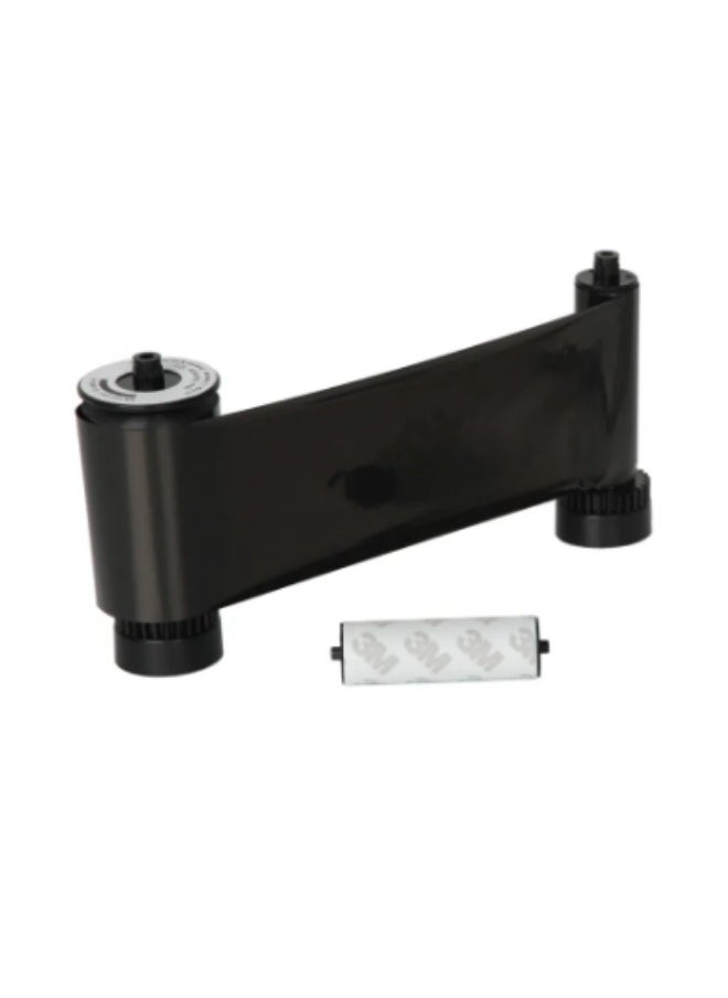 IDP - Smart-30 & 50 series plastic card printer ribbon by IDP - Black , ribbon with cleaning roller, 250 cards/roll (659087) - Image 1