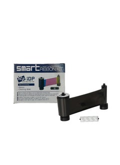 IDP Smart-30 & 50 series plastic card printer ribbon by IDP - Black , ribbon with cleaning roller, 250 cards/roll (659087)  - Image 1