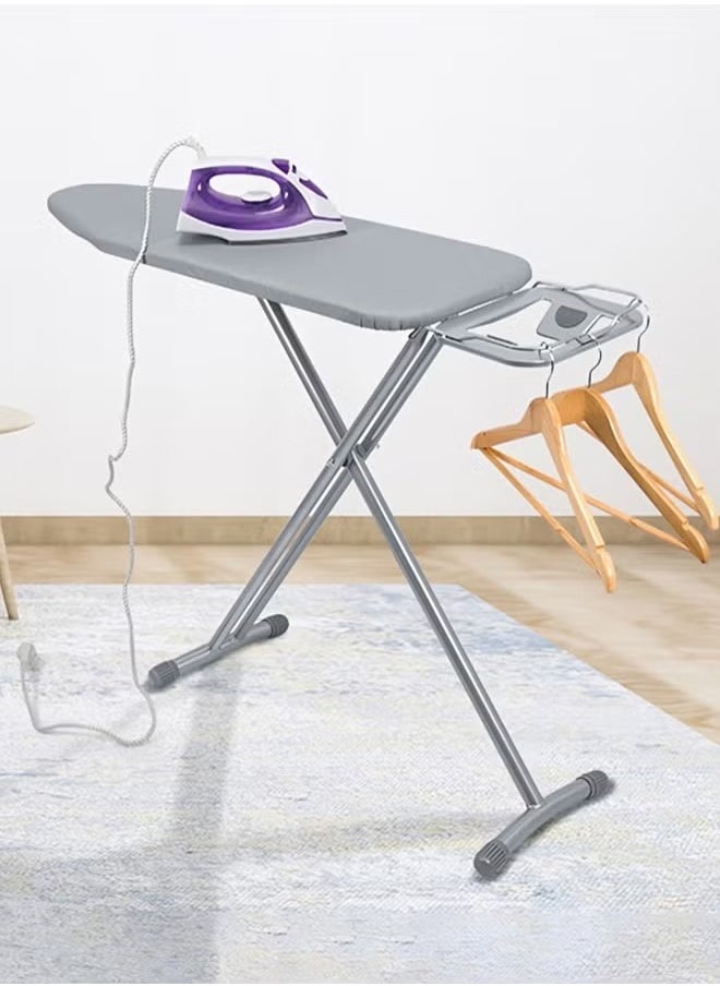 VOGMAX - Ironing board with grey heat shield, height-adjustable, 110x30x80 cm - Image 1
