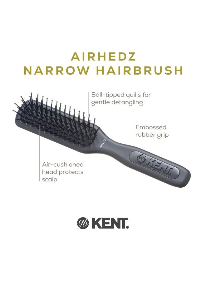 كينت فرشاة شعر Kent AH11G Airhedz Pro ذات الدبابيس الضيقة، فرشاة فك التشابك ذات الدبابيس الدقيقة مثالية لتصفيف الشعر وفرد الشعر، غير قابلة للخدش لفك التشابك بدون ألم - Image 4