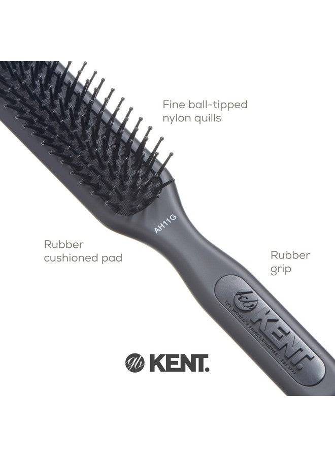 كينت فرشاة شعر Kent AH11G Airhedz Pro ذات الدبابيس الضيقة، فرشاة فك التشابك ذات الدبابيس الدقيقة مثالية لتصفيف الشعر وفرد الشعر، غير قابلة للخدش لفك التشابك بدون ألم - Image 5