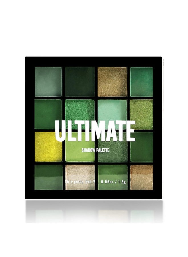 Boobeen Colorful Eyeshadow Palette Makeup-16 Colors, Matte and Glitter Eyeshadow, Bright Eyeshadow palettes, Blendable, Easy to Build Dramatic Glamour Looks (Green) - Image 1