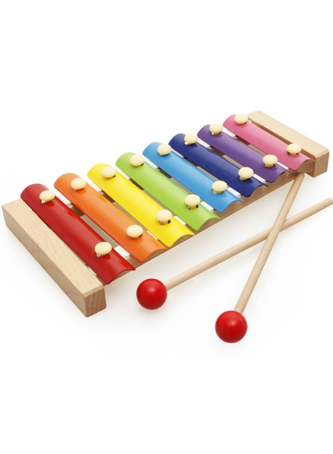 Capstro Montessori Wooden Learning Toy Set – 6-in-1 Educational Collection with Shape Sorting Puzzles (Three-Part, Four Pillar & Five Column), Lion Bead Maze, Penguin Teaching Clock & Rainbow Xylophone for Kids - Image 2