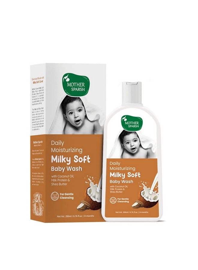 Mother Sparsh غسول الأطفال الناعم الحليبي مع بروتين الحليب وزيت جوز الهند؛ 200 مل - Image 1