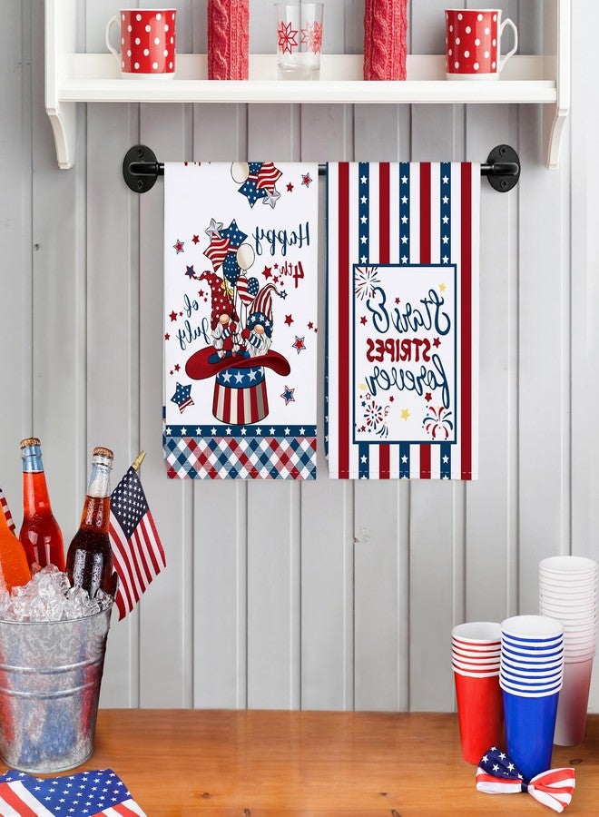 Arquiel 4th of July Patriotic Tea Towels, Cotton Kitchen Towel 18.9 × 27.5 inch, Quick Drying Dish Cloth for Party Anniversary Holiday Decoration Housewarming Gifts - Image 5