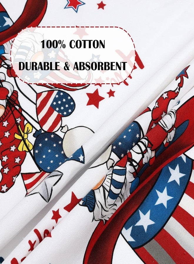Arquiel 4th of July Patriotic Tea Towels, Cotton Kitchen Towel 18.9 × 27.5 inch, Quick Drying Dish Cloth for Party Anniversary Holiday Decoration Housewarming Gifts - Image 3