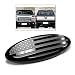 ontto 1PCS Front Grille Rear Tailgate Emblem American Flag Oval Decal Badge Nameplate Sticker Fit for Ford F150 F250 F350 Black9 - Image 2