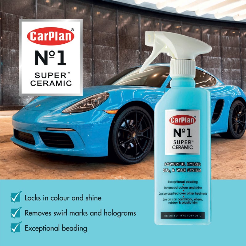 CarPlan No.1 Super Ceramic Hybrid Ceramic Wax Spray Coating, 21 Fl Oz - Advanced Si02 Paint Protection Forms a Water Beading Protective Barrier - Image 2