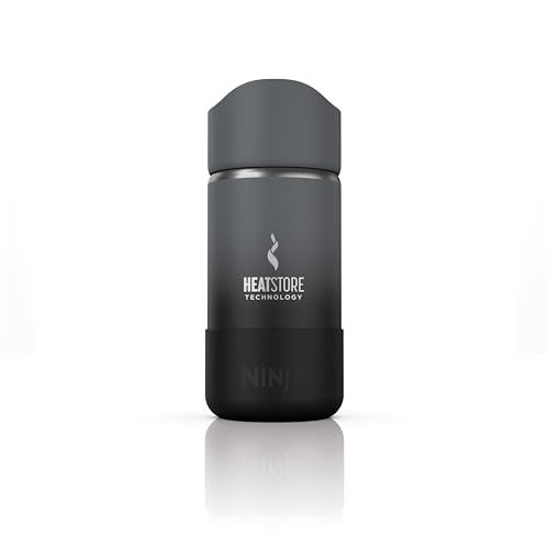 Ninja Travel Mug Sip Perfect 12oz Brings Hot Drinks to Sippable Temperature in Minutes Stainless Steel Leak Proof Dishwasher Safe Metal Insulated Tumbler Black DW1203BK - Image 1