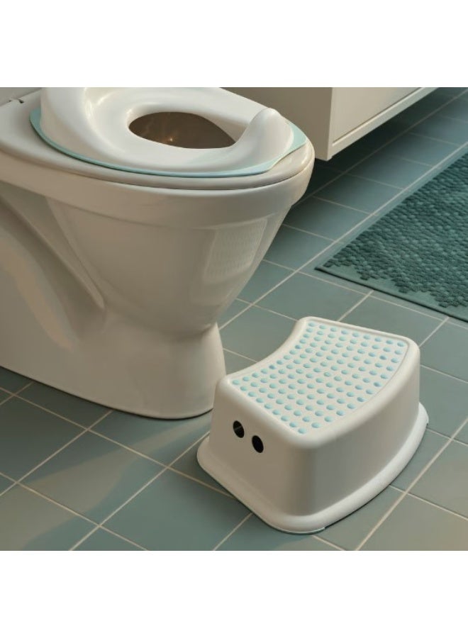 Children's stool, white/turquoise - Image 4