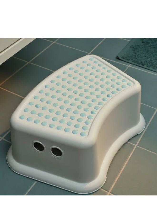 Children's stool, white/turquoise - Image 3