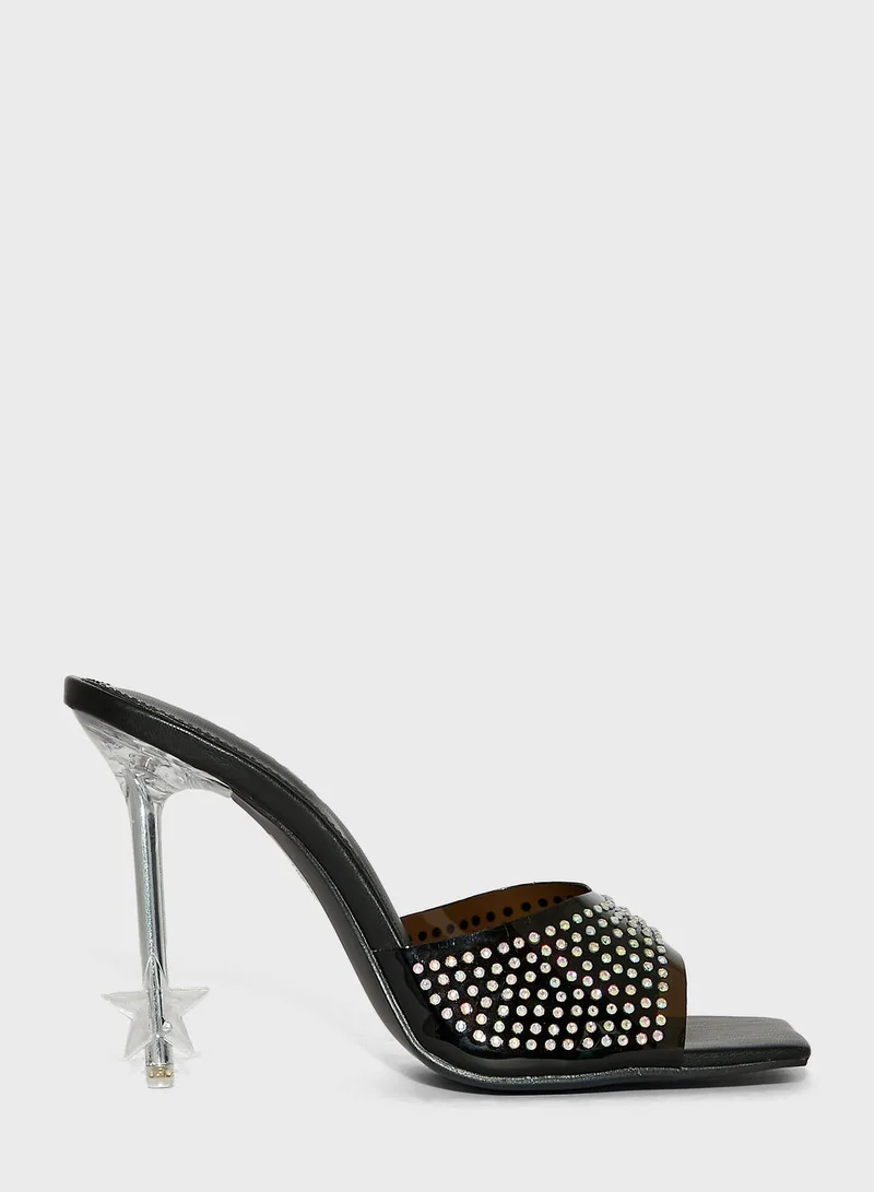 PUBLIC DESIRE One Strap High Heel Sandals