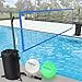 AugFir Pool Volleyball Net Heavyduty Pool Volleyball Set with 2 Pool Volleyballs Stabilizing Pool Volleyball Net Holder with Two 25L Dual Water Bags Support Pool Games for Adults and Family Needs - Image 3