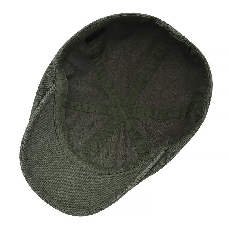 VOBOOM Cotton Flat Cabbie Hat Gatsby Ivy Irish Hunting Newsboy Cap (Army Green) - Image 5