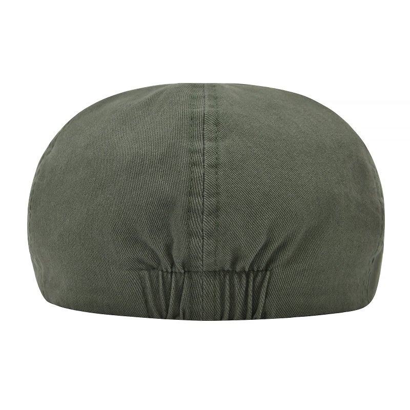VOBOOM Cotton Flat Cabbie Hat Gatsby Ivy Irish Hunting Newsboy Cap (Army Green) - Image 4