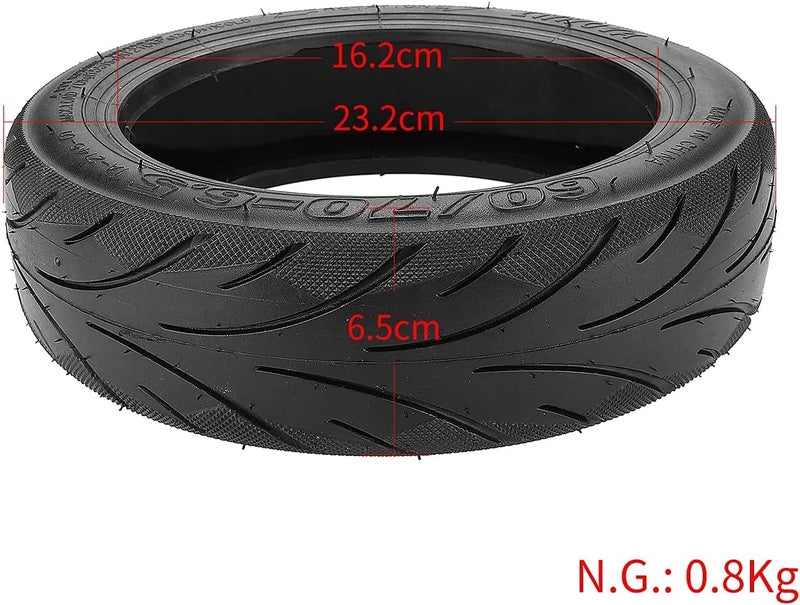 YBang 60/70-6.5 Solid Tubeless Tire with Valve for Segway Ninebot Max G30 Scooter - Image 2