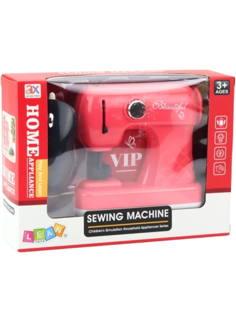 MAGIC VAULT آلة خياطة ألعاب مع فأر للأطفال - وردي فاتح، مجموعة خياطة للعب الإبداعي مع تأثيرات ضوئية وصوتية، لعبة مصممة أزياء تعليمية للفتيات من عمر 3 سنوات فما فوق - Image 3