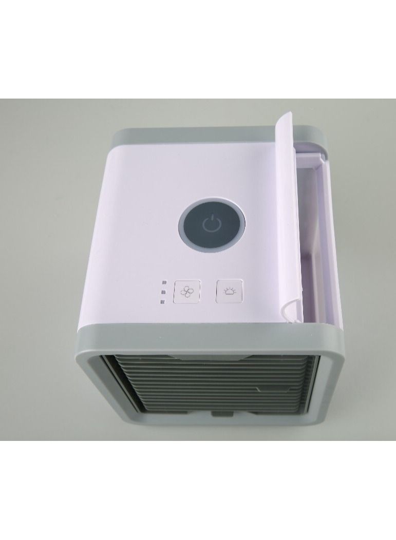 ARCTIC AIR مكيف هواء صغير محمول USB مبرد هواء مساحة شخصية 3 في 1 مكيف هواء محمول، مرطب، منقي مع 7 أضواء ملونة  - Image 4