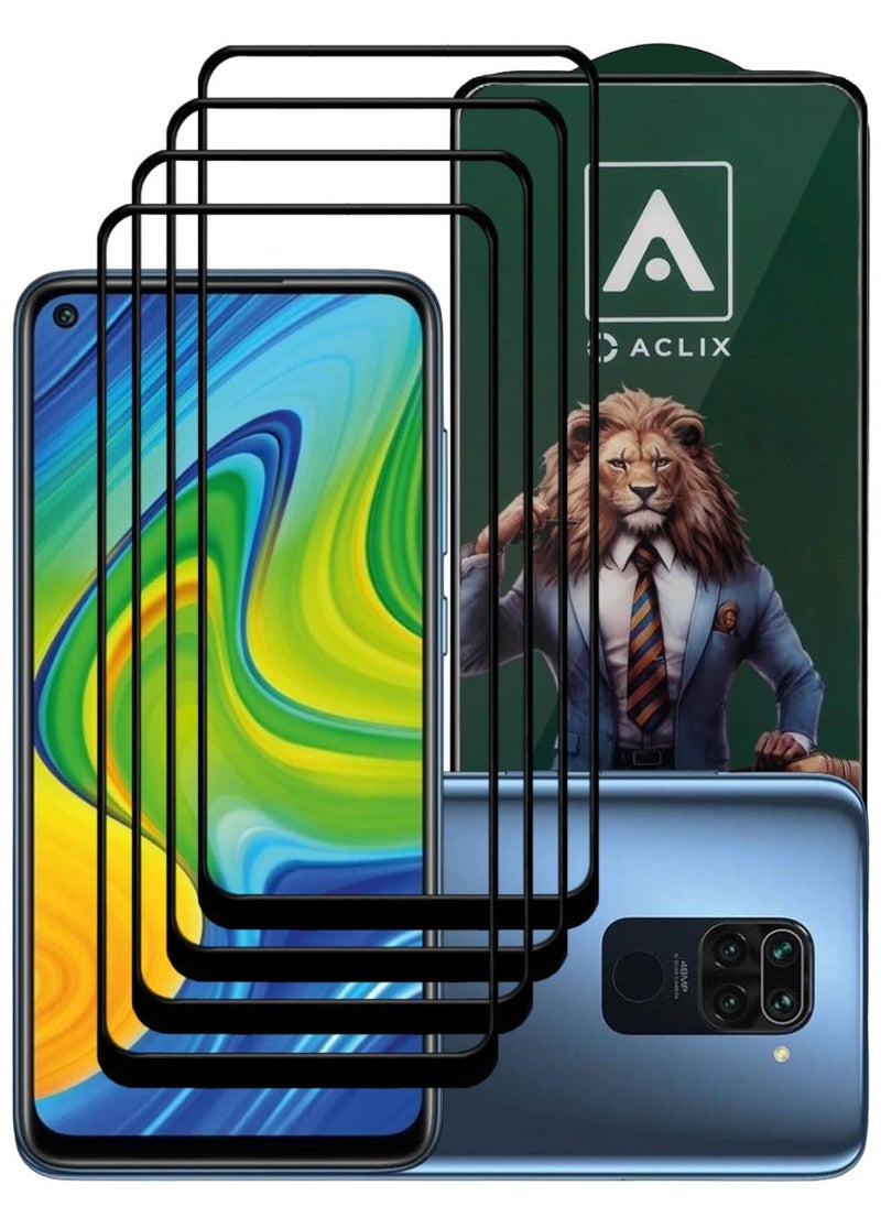 ACLIX 4 Pieces Antistatic ESD Dustproof Premium Quality High Definition Tempered Glass Screen Protector Designed For Xiaomi Redmi Note 9 - Image 1