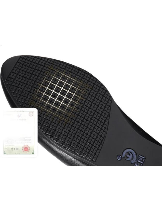 Kitchen King Chuwang Women'S Flat Chef Shoes Waiter Anti-Slip Soft Bottom Kitchen Shoes For Long Standing Work 2005 Black Size 39 - Image 1