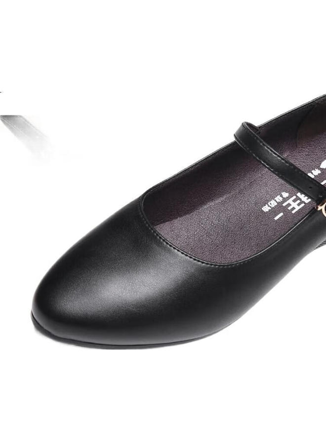 Kitchen King Chuwang Women'S Flat Chef Shoes Waiter Anti-Slip Soft Bottom Kitchen Shoes For Long Standing Work 2005 Black Size 39 - Image 2