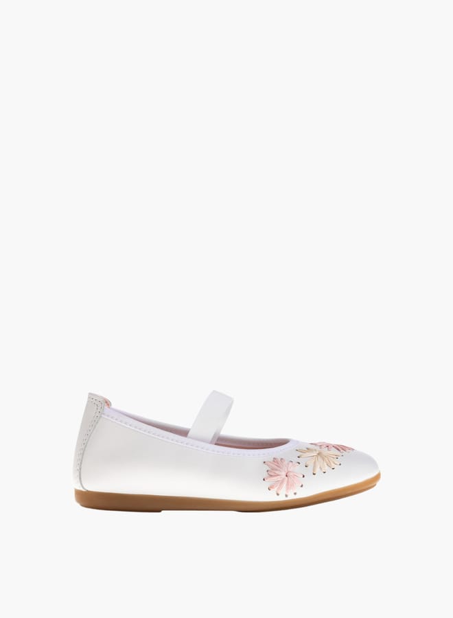 Pablosky Girls Floral Slip-On Ballerina  - Image 1