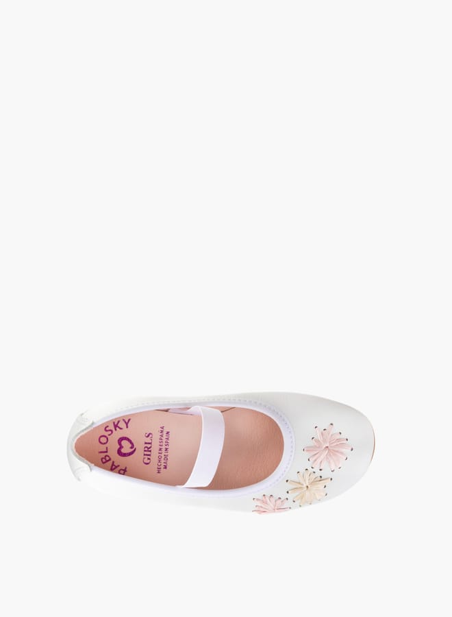 Pablosky Girls Floral Slip-On Ballerina  - Image 4