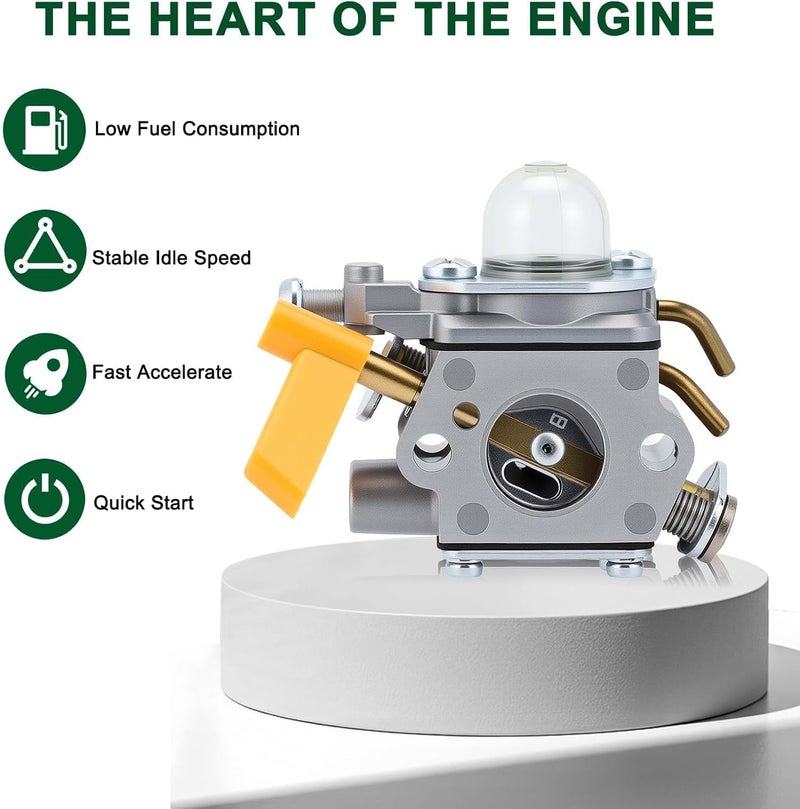 Venseri 26cc Carburetor Kit with Air Fuel Filter and Check Valve for Homelite Ryobi Poulan Craftsman - Image 4
