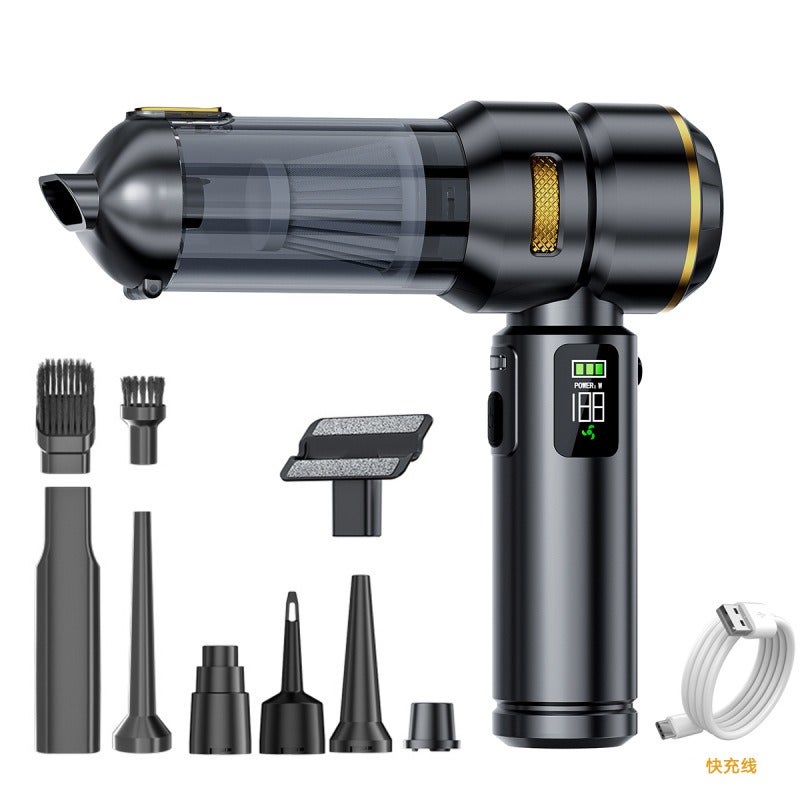 Car Vacuum Cleaner, Handheld Brushless High-Power Dust Remover with Inflator, Dual-Use Mini Car Air Blower