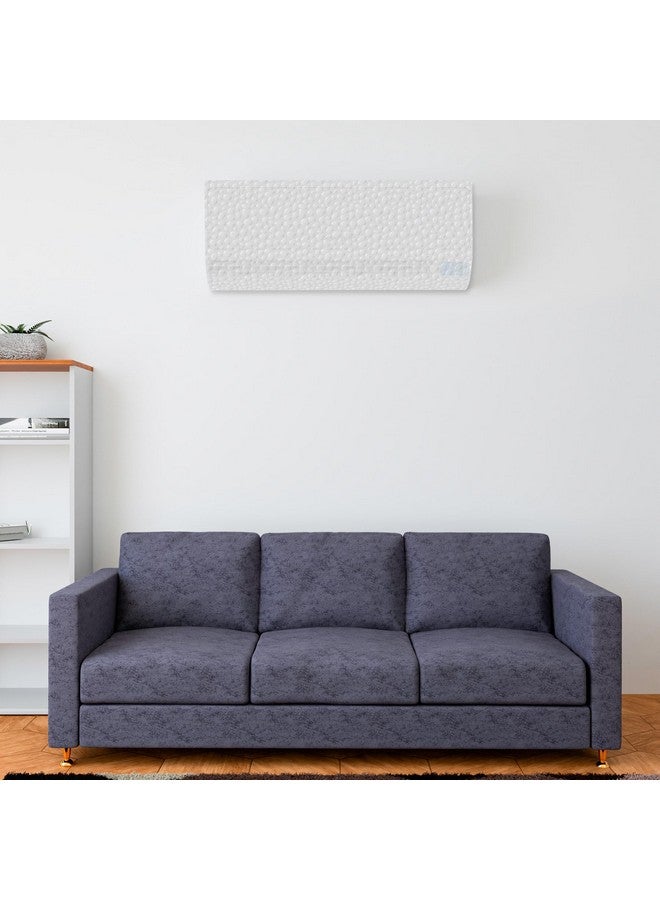 Kuber Industries AC Cover | PVC Stone Design AC Cover | AC Cover for Indoor | Dustproof AC Cover | Waterproof AC Cover | 1.5 Ton Ac Cover | White - Image 4