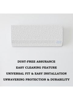 Kuber Industries Kuber Industries AC Cover | PVC Stone Design AC Cover | AC Cover for Indoor | Dustproof AC Cover | Waterproof AC Cover | 1.5 Ton Ac Cover | White  - Image 2