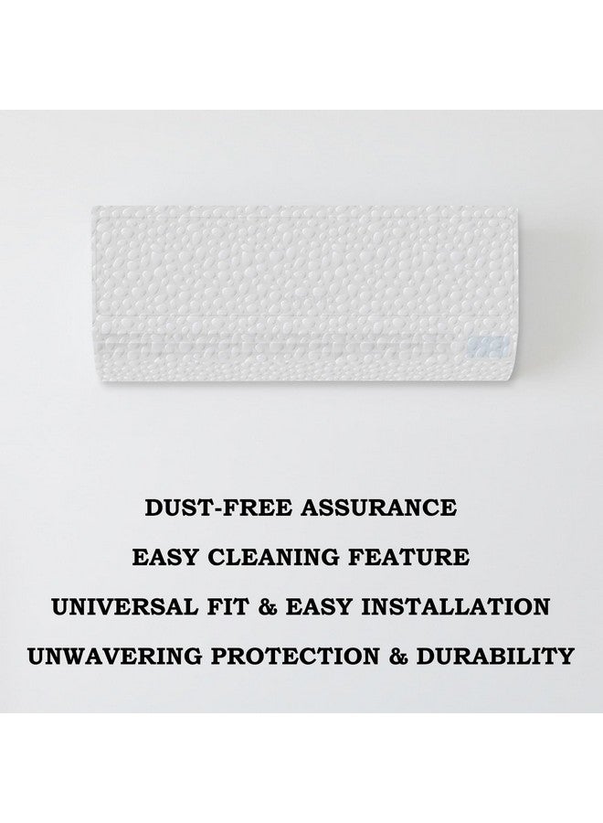 Kuber Industries AC Cover | PVC Stone Design AC Cover | AC Cover for Indoor | Dustproof AC Cover | Waterproof AC Cover | 1.5 Ton Ac Cover | White - Image 2