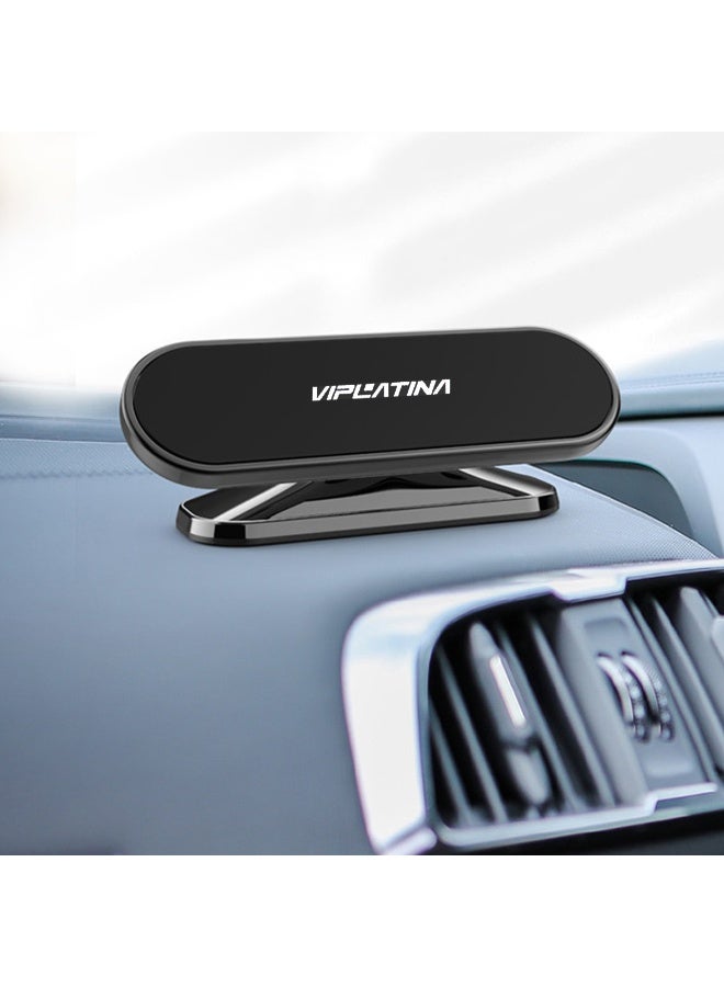 VIPLATINA 360° Rotation Magnetic Car Dashboard Mobile Holder V-04 | Strong Magnet Phone Mount with Zinc Alloy Body, Adhesive Base and Anti-Slip Pad | One-Hand Operation Universal Stand for 4–7 Inch Smartphones and GPS Devices - Image 2